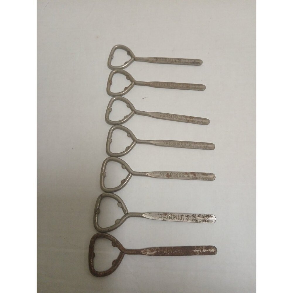 Trommer's Malt Beer Advertising Bottle Opener Lot Of 7 Vintage